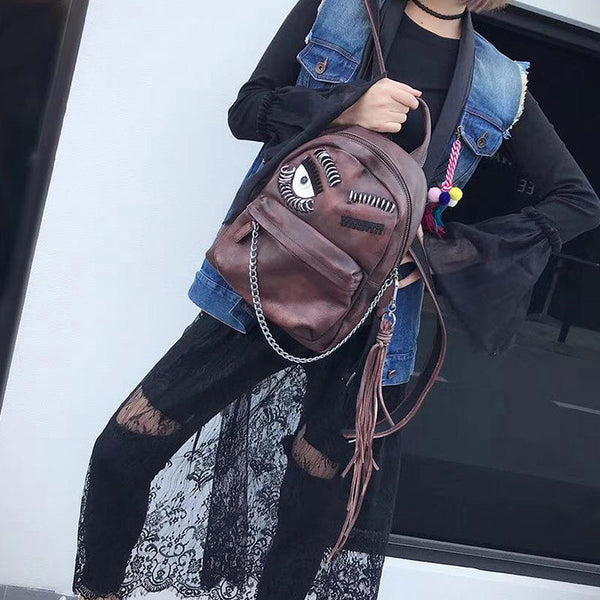 Cute Womens Small Genuine Leather Backpack Purse Trendy Backpacks for Women Durable