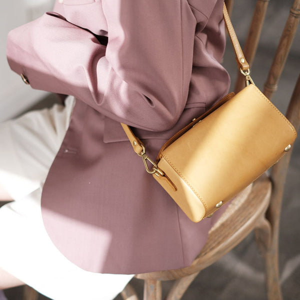 Cute Womens Small Leather Crossbody Purse Sling Bags For Women Cowhide