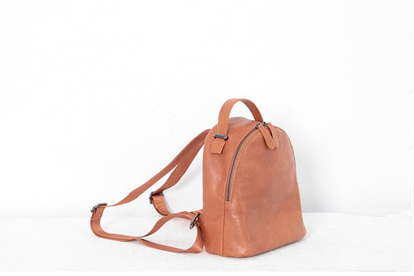 Designer Black Leather Womens Mini Backpack Purse Cute Backpacks for Women small