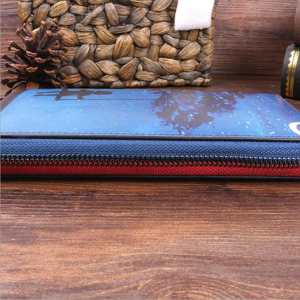 Designer Ladies Genuine Leather Wristlet Wallet With Double Color Zip Around Wallet for Women Fashion