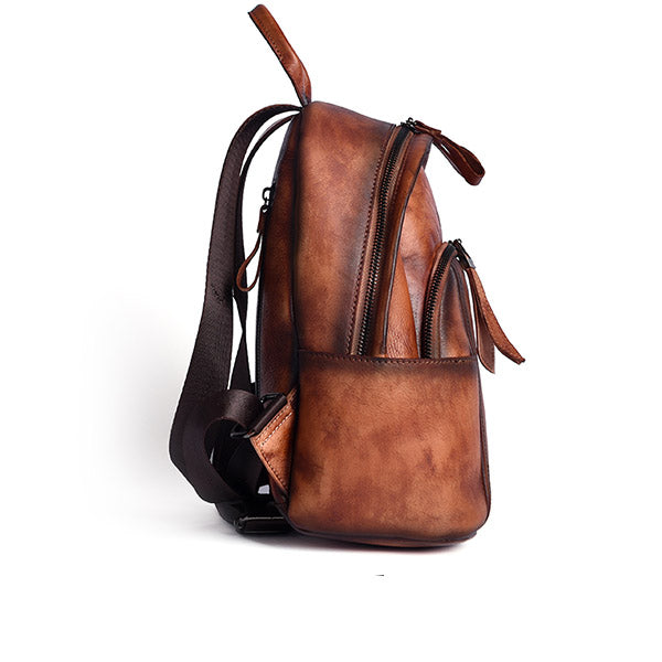 Designer Ladies Small Brown Leather Backpack Purse Bag Backpacks for Women best