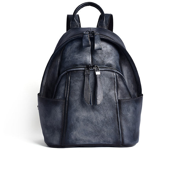 Designer Ladies Small Brown Leather Backpack Purse Bag Backpacks for Women cowhide