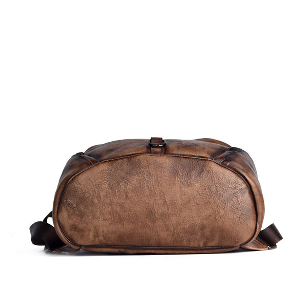 Designer Leather Women Backpack Purse Fashion Backpacks for Women Brown