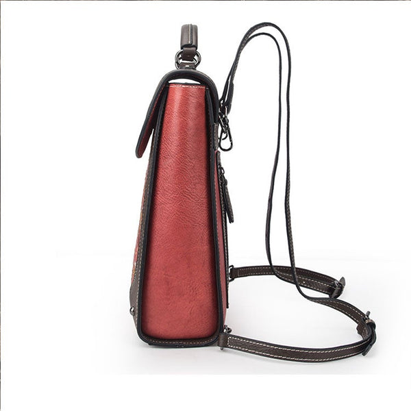 Designer Womens Leather Backpack Purse Shoulder Handbags for Women Funky