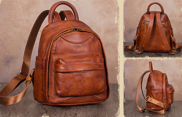 Designer Womens Mini Leather Backpack Bag Purse Cute Backpacks for Women Chic