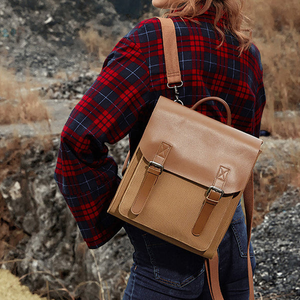 Designer Womens Small Rucksack Leather Backpack Bag Purse Canvas Backpacks for Women beautiful