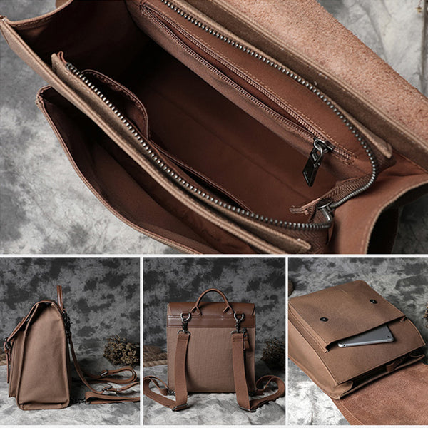 Designer Womens Small Rucksack Leather Backpack Bag Purse Canvas Backpacks for Women cool