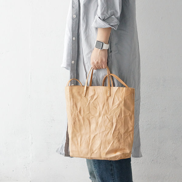 Designer Womens Wrinkle Genuine Leather Shoulder Tote Bags Handbags for Women