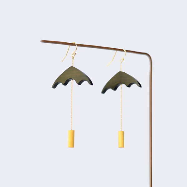 Designer Wood Dangle Earrings Gold Jewelry Accessories Women adorable