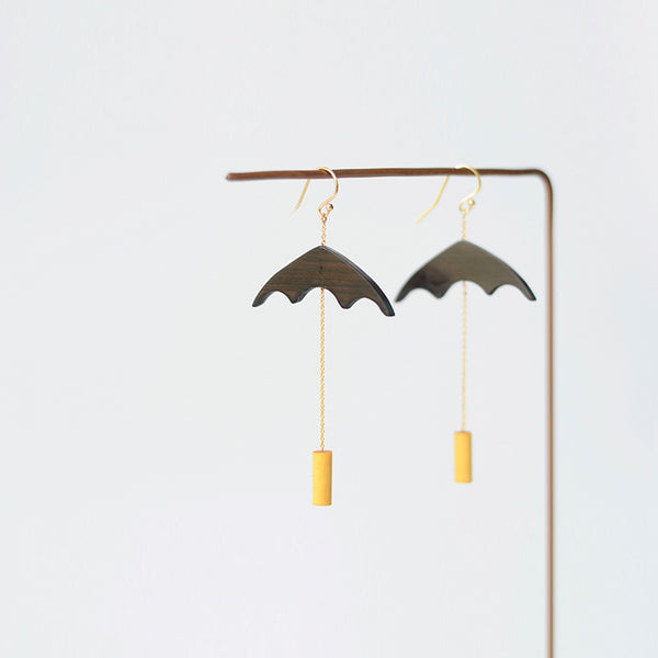 Designer Wood Dangle Earrings Gold Jewelry Accessories Women beautiful