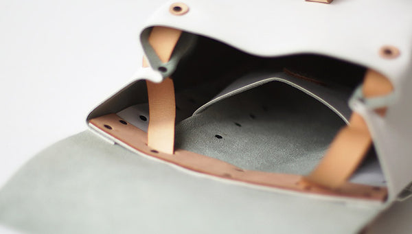 Elegant Womens White Leather Backpack Purse Bag Loptap Backpacks for Women fashion