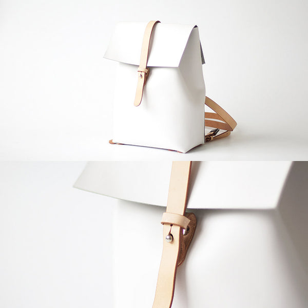 Elegant Womens White Leather Backpack Purse Bag Loptap Backpacks for Women best