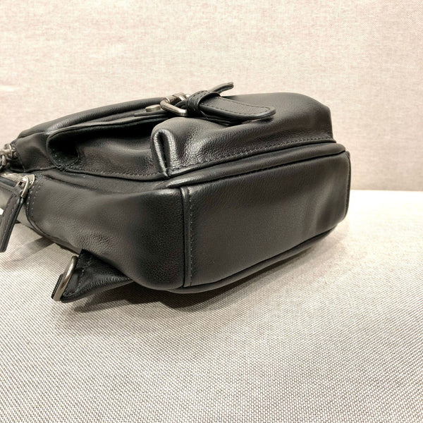 Fashion Women's  Cross Chest Purses Black Leather Sling Bags For Women Durable