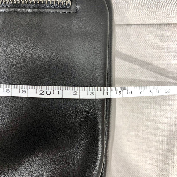 Fashion Women's  Cross Chest Purses Black Leather Sling Bags For Women Genuine-Leather