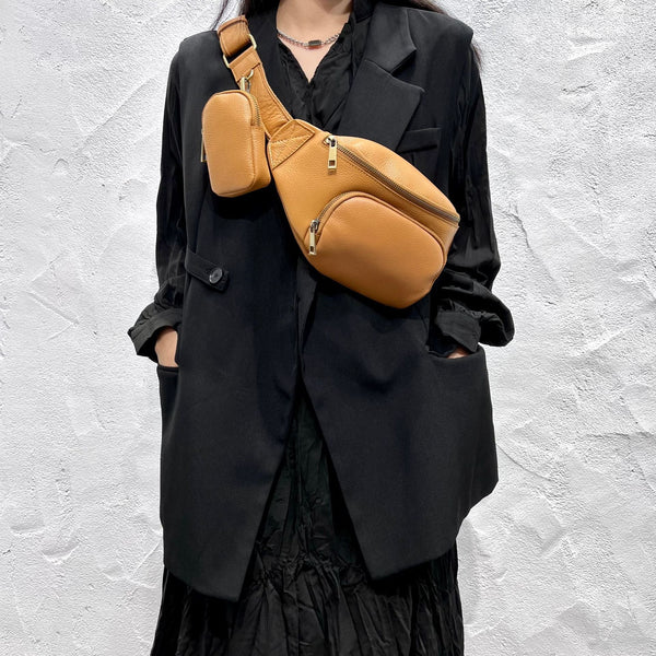 Fashion Women's Crossbody Chest Bag Leather Sling Bags For Women Affordable
