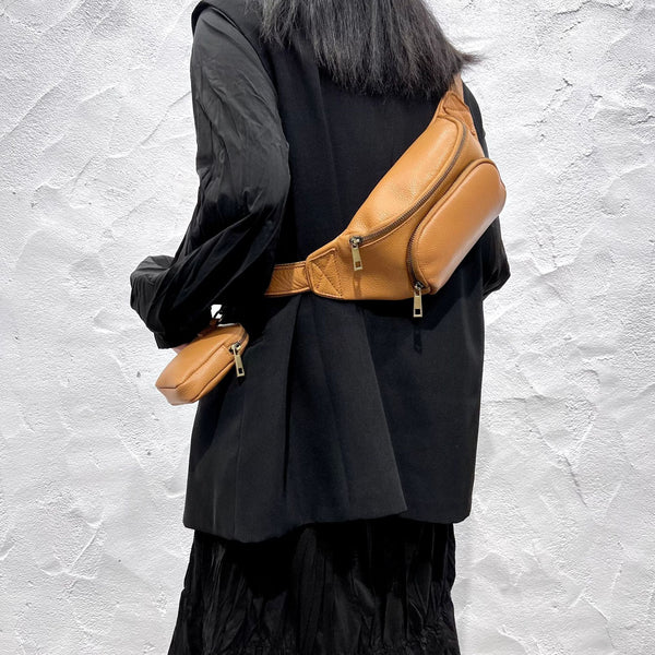 Fashion Women's Crossbody Chest Bag Leather Sling Bags For Women Badass
