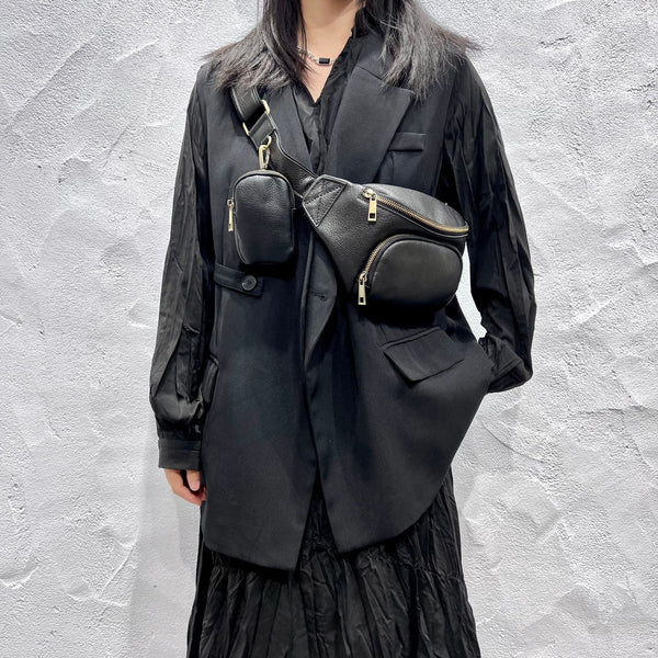 Fashion Women's Crossbody Chest Bag Leather Sling Bags For Women Classic