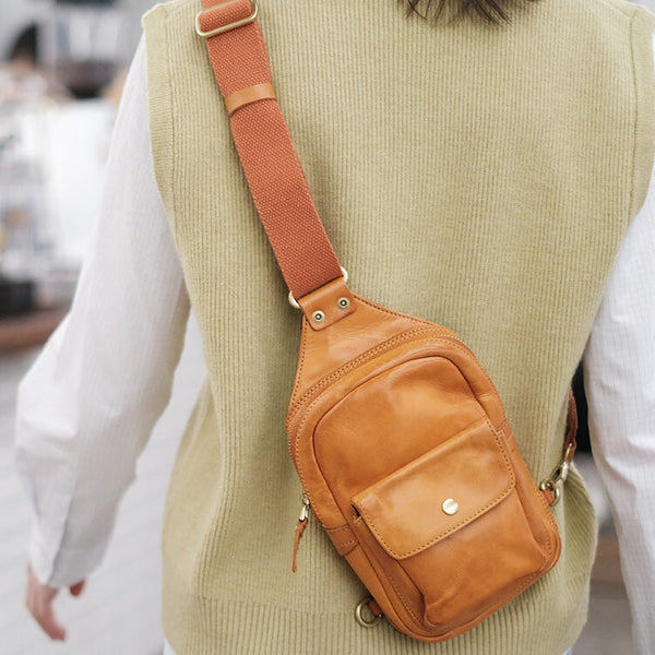 Fashion-Women's-Leather-Chest-Sling-Bag-Crossbody-Sling-Pack-For-Women-Fashion