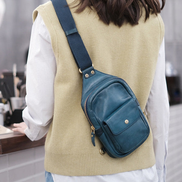 Fashion-Women's-Leather-Chest-Sling-Bag-Crossbody-Sling-Pack-For-Women-Affordable