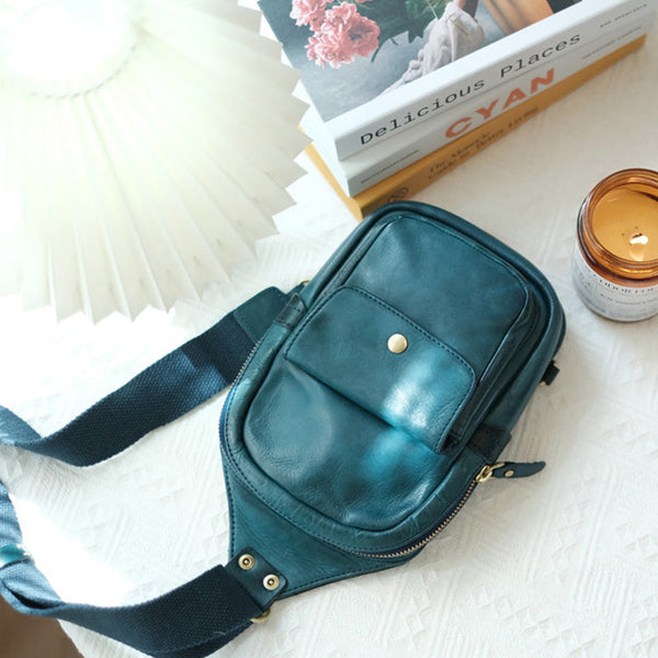 Fashion-Women's-Leather-Chest-Sling-Bag-Crossbody-Sling-Pack-For-Women-Beautiful