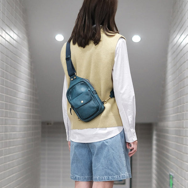 Fashion-Women's-Leather-Chest-Sling-Bag-Crossbody-Sling-Pack-For-Women-Best