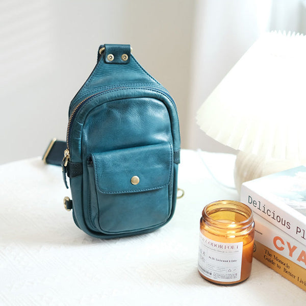 Fashion-Women's-Leather-Chest-Sling-Bag-Crossbody-Sling-Pack-For-Women-Cute