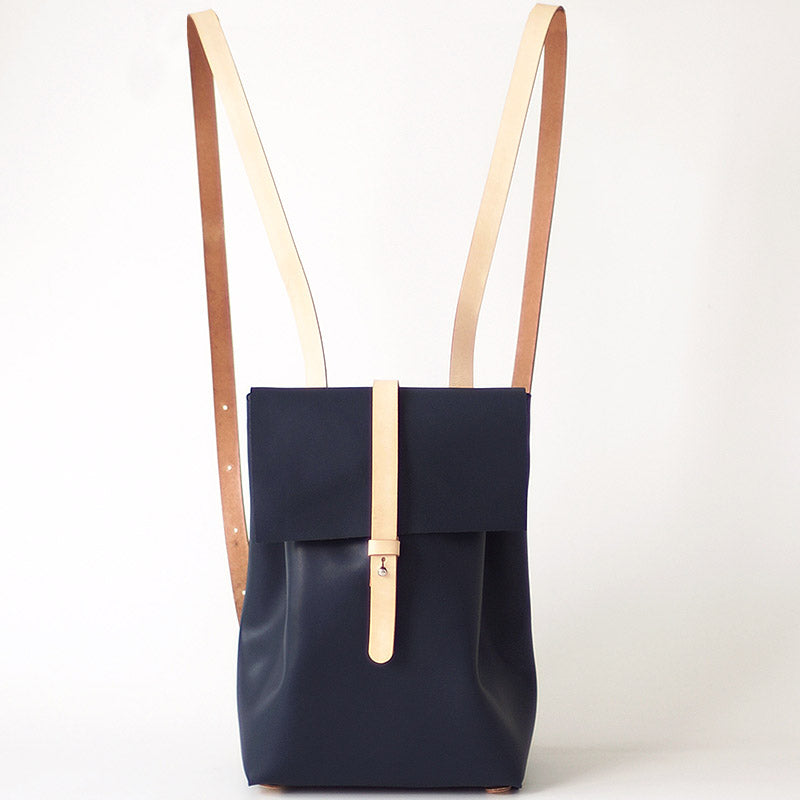 Fashion Womens Blue Leather Backpack Purse Bag Loptap Backpacks for Women Accessories