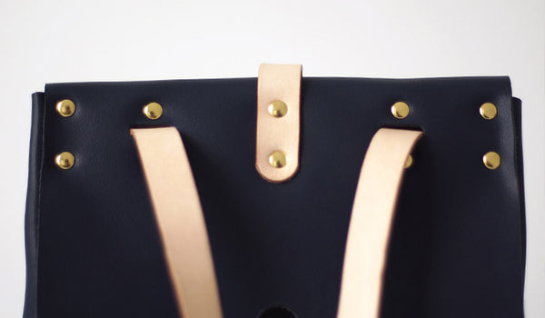 Fashion Womens Blue Leather Backpack Purse Bag Loptap Backpacks for Women Chic