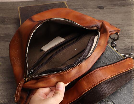 Fashion Womens Leather Chest Bag Sling Pack For Women Gift