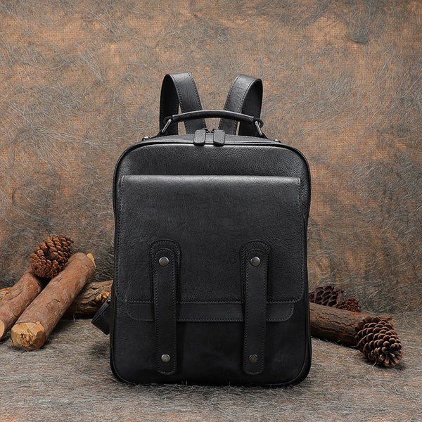 Funky Brown Leather Womens Backpack Bag Purse Cool Backpacks for Women