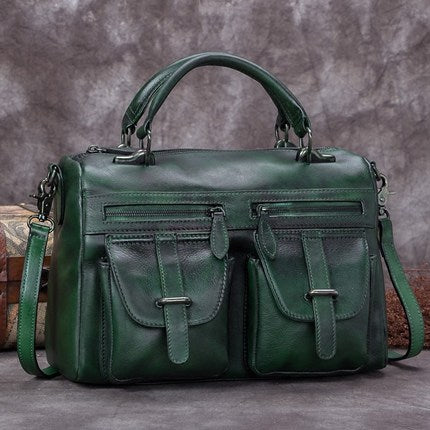 Funky Women's Genuine Leather Handbags Leather Crossbody Purse For Women Badass