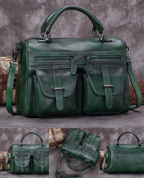 Funky Women's Genuine Leather Handbags Leather Crossbody Purse For Women Cool