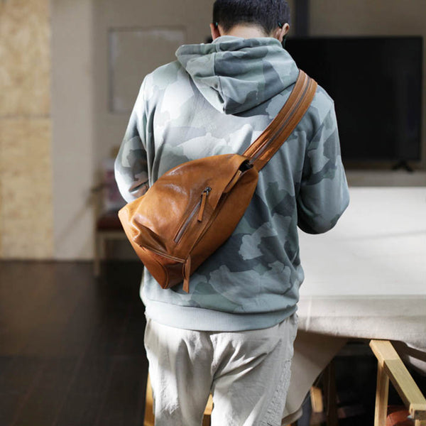 Funky Womens Brown Leather Backpack Purse Bookbag Purse Cool Backpacks for Women fashion