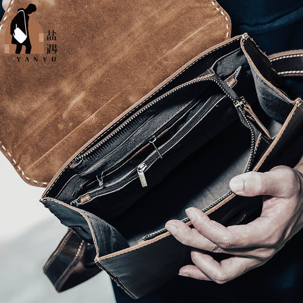 Funky Womens Tan Genuine Leather Backpack Bag Purse Cool Leather Backpacks for Women Handmade