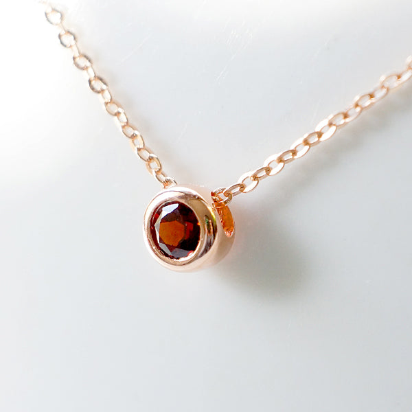 Garnet Pendant Necklace