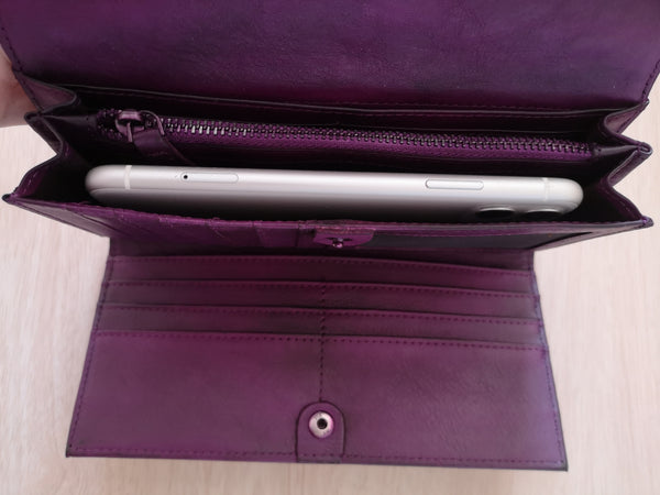 Women's Trifold Leather Long Wallet Purse Clutch Women Purse Sale