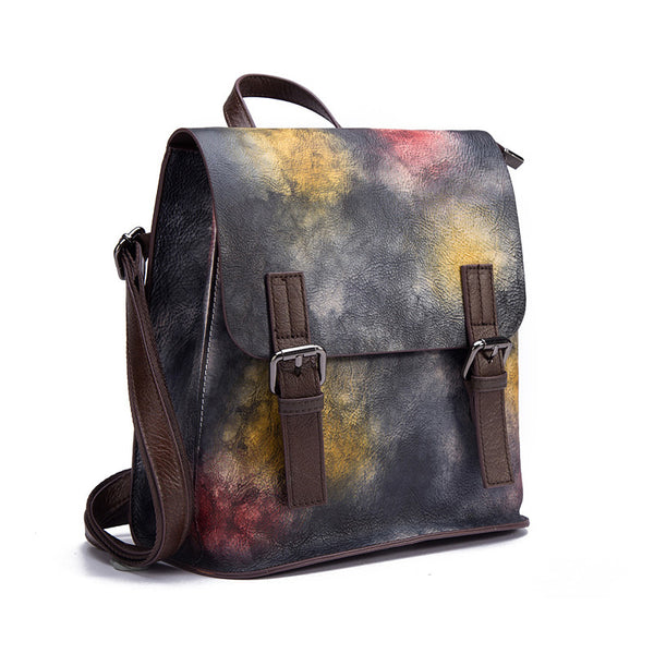 Genuine Leather Women Backpack Purse Cool Backpacks for Women