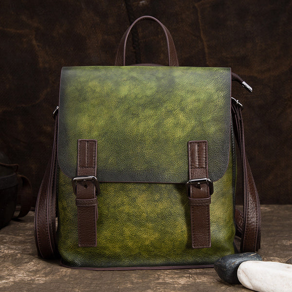 Genuine Leather Women Backpack Purse Cool Backpacks for Women Designer