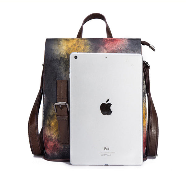 Genuine Leather Women Backpack Purse Cool Backpacks for Women beautiful