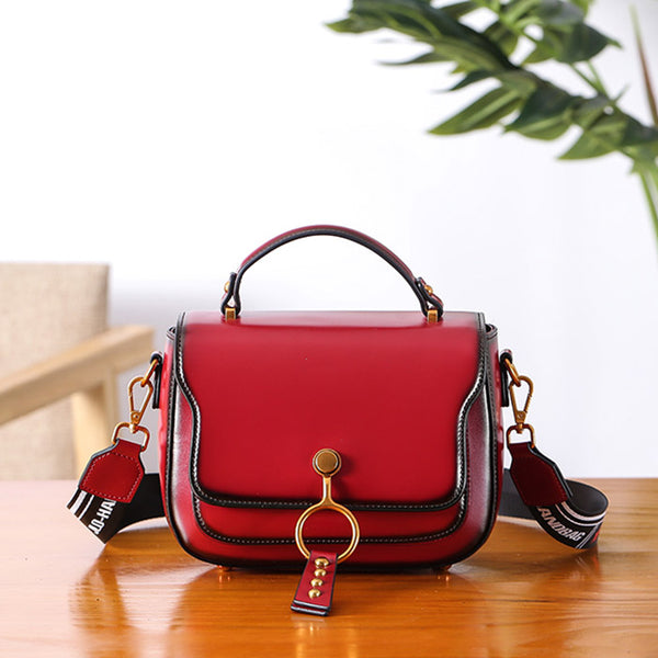 Genuine Leather Womens Crossbody Bags Shoulder Bag Purses for Women cowhide