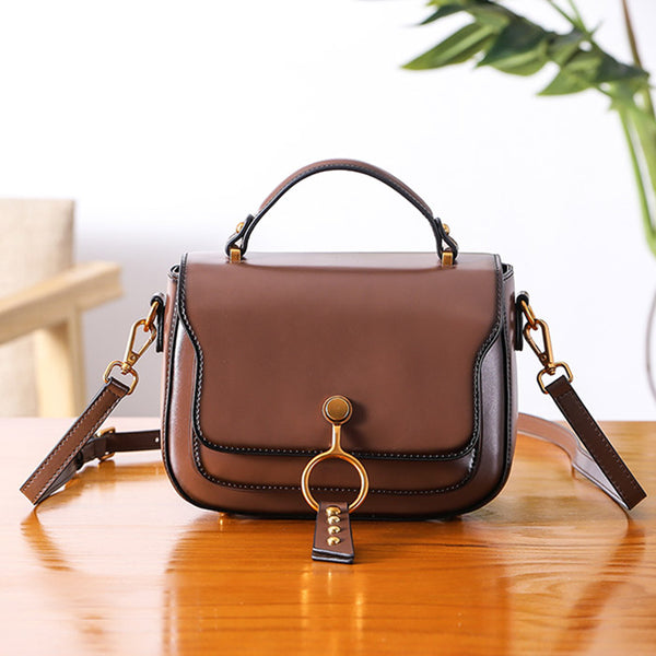 Genuine Leather Womens Crossbody Bags Shoulder Bag Purses for Women cute