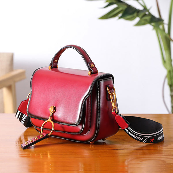 Genuine Leather Womens Crossbody Bags Shoulder Bag Purses for Women work bag