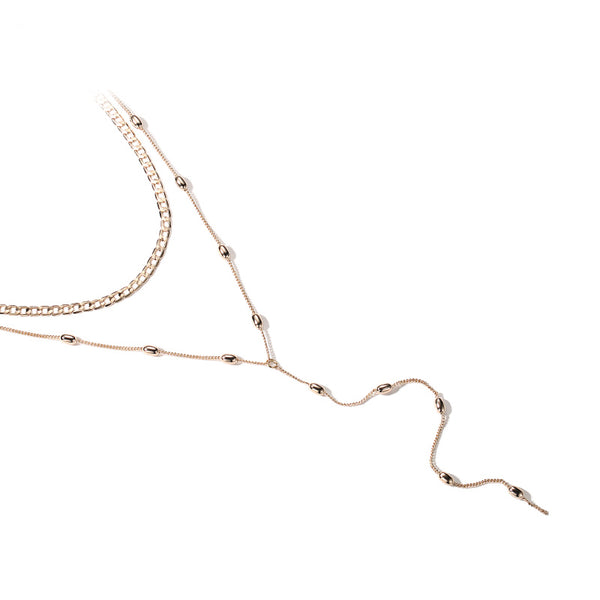 Gold Choker Y Necklace Fashion Jewelry Accessories Women chic