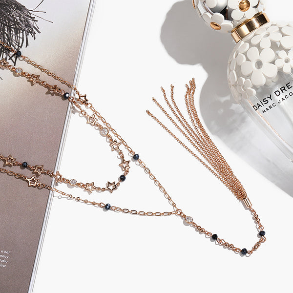 Gold Fashion Y-Pendant Necklace Jewelry Accessories Women gift