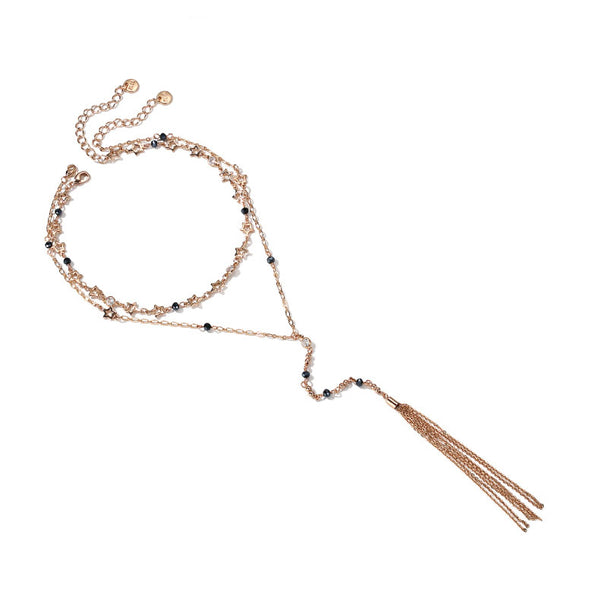 Gold Fashion Y-Pendant Necklace Jewelry Accessories Women girls