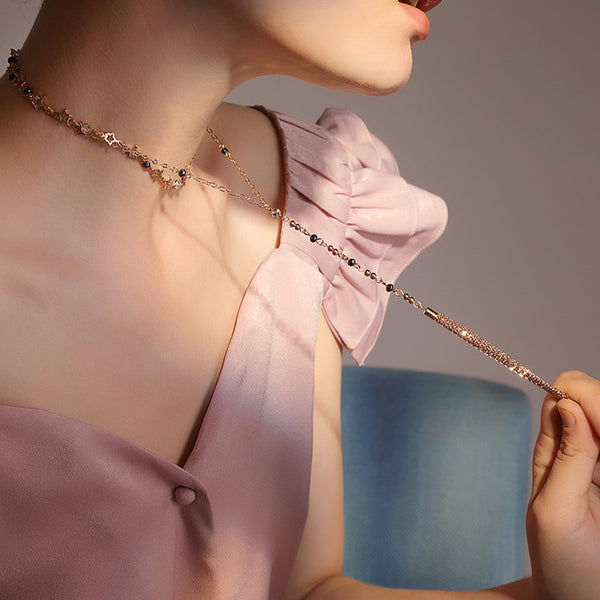 Gold Fashion Y-Pendant Necklace Jewelry Accessories Women nice