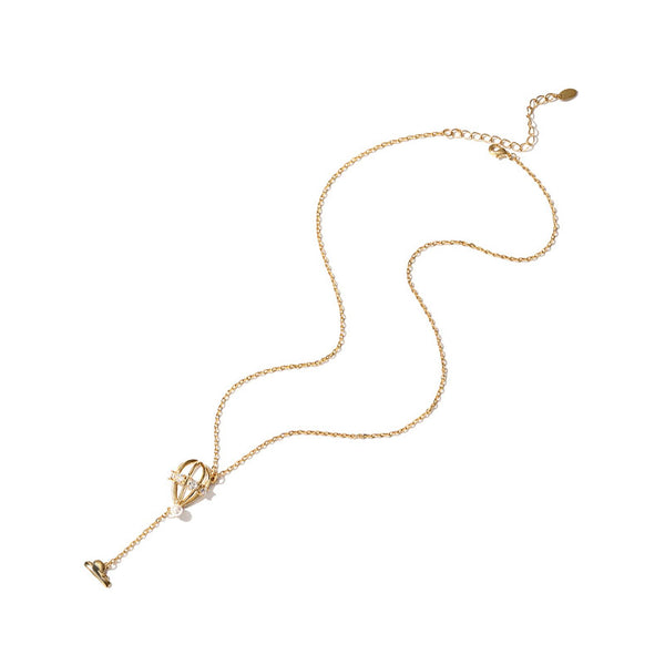 Gold Y-Necklace Cute Pendant Necklace Fashion Jewelry Accessories Gift Women chic
