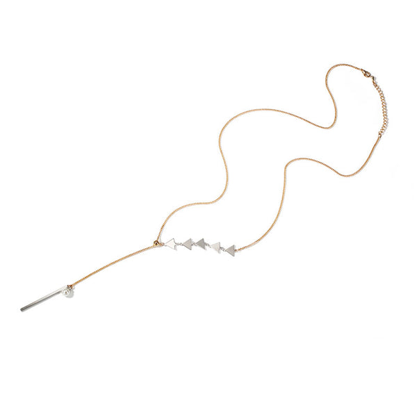 Gold fashion Y Pendant Necklace Fashion Jewelry Women chic