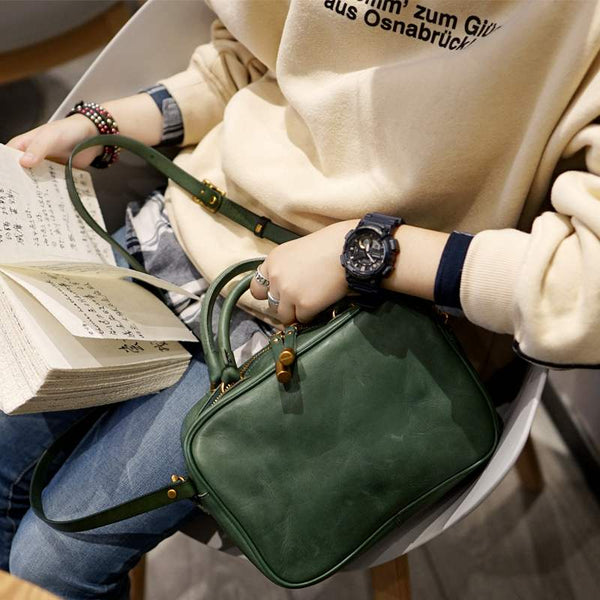 Small Cube Bag Leather Handbags for Ladies