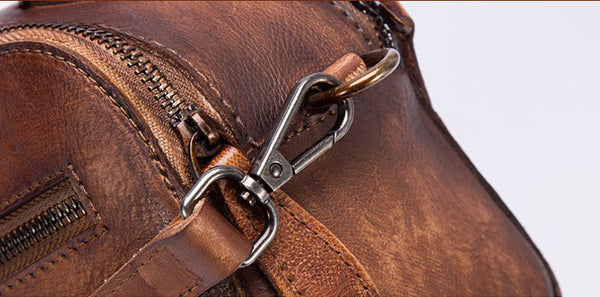 Handmade Embossed Leather Handbags Cross Shoulder Bag For Women Details